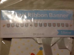 Happi Woodland Boy 8ft. Shaped Ribbon Happy Birthday Banner NIP 1pc. Owl