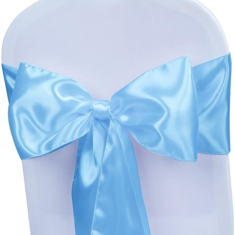 Elegant Satin Chair Sashes Weddings Parties Baby Showers Event Decorations New