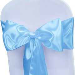 Elegant Satin Chair Sashes Weddings Parties Baby Showers Event Decorations New