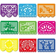 Mexican Party Banners 6Pack 108 Feet 12 Patterns Cino de Mayo Fiesta Party Decor