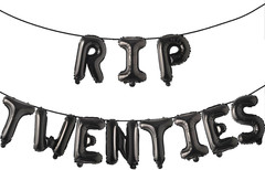 RIP TWENTIES 30Th Birthday Party Supplies, RIP TWENTIES Balloons Happy Birthday