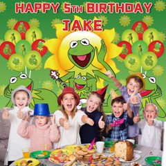 Kermit The Frog Personalised Custom Banner Backdrop Party Supplies Birthday Gift
