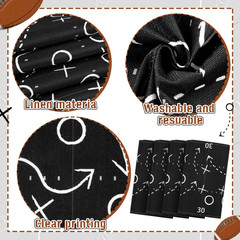 2 Pcs Footballs Party Decorations Football Court Table Runner Touchdown Sport Pa