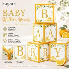 «A Little Cutie Is on the Way» Oranges Baby Shower Decorations Set NEW