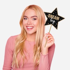 30 PCS Gold Silver Glitter 2026 Graduation Photo Booth Props Party Supplies