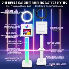 iPad Photo Booth Kiosk Portable Selfie Station for Wedding & Party Rental Events