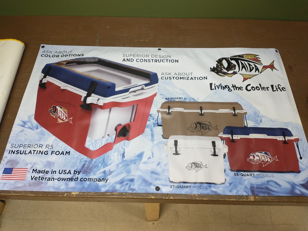 Taiga Cooler Dealer Banner Approx 3x5ft.