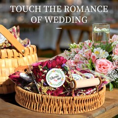 52 Pack Mix Biodegradable Confetti, Real Rose Petals for Weddings Dried Flower
