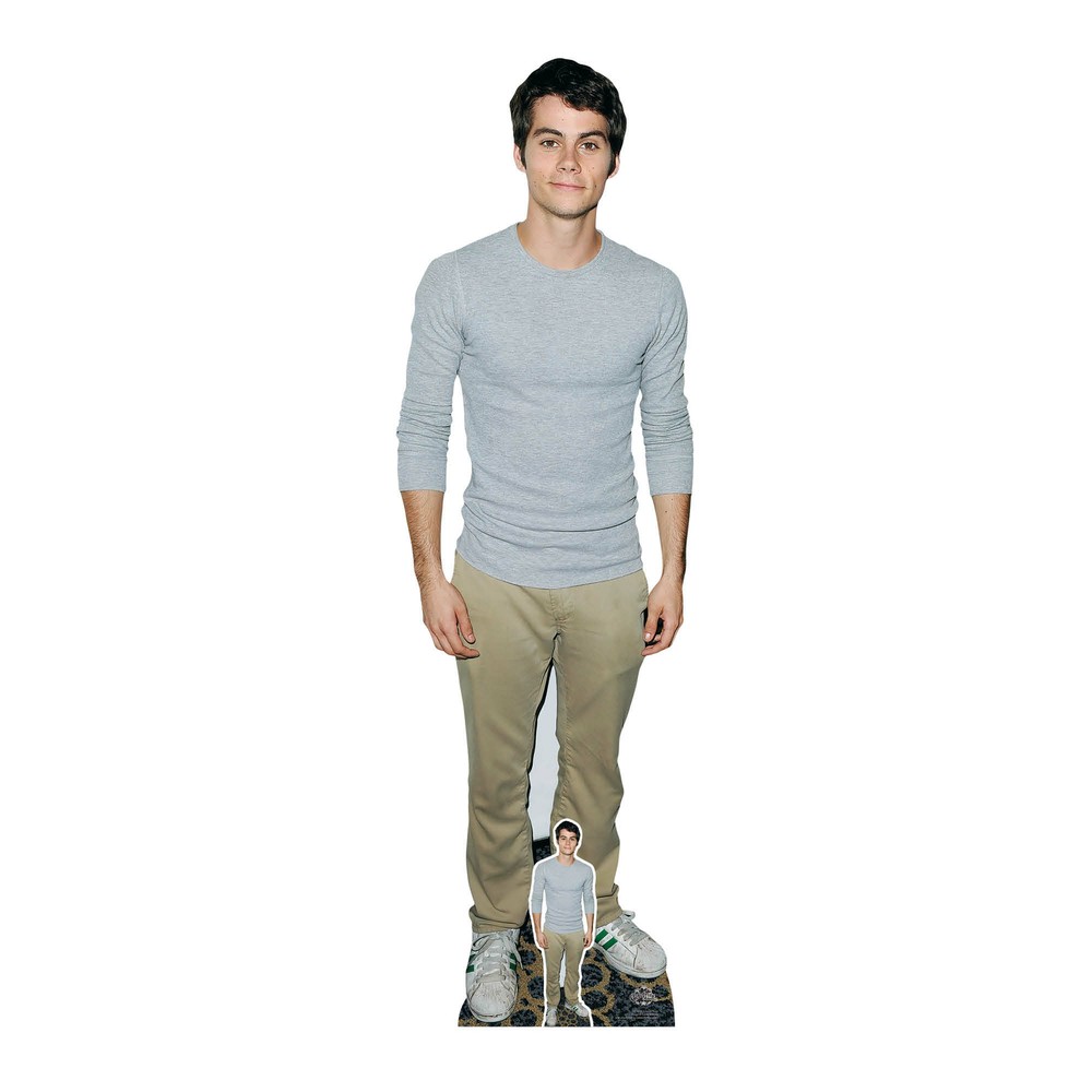 Dylan O’Brien Actor Grey Shirt Lifesize and FREE Mini Cardboard Cutout