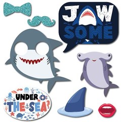Under The Sea Photo Booth Props – 41-pc Photobooth Kit with 8 x 10-Inch Sign,…