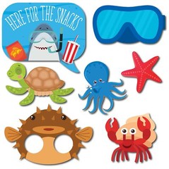 Under The Sea Photo Booth Props – 41-pc Photobooth Kit with 8 x 10-Inch Sign,…
