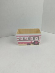 Pink Water Resistant Planter Vase Baby Shower Girl Decoration Floral Centerpiece