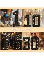 4FT Marquee Light Up # 25 LED Foam Board Birthday Anniversary Party Decoration