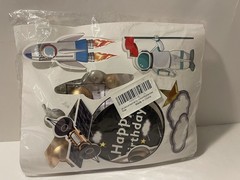 22 Pc Astronaut Cake Topper Set Space Theme Spaceman Birthday Party Decor