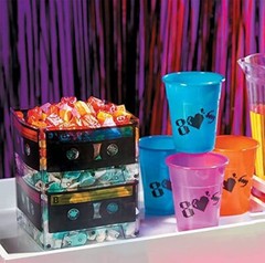 Cassette Tape Bucket Centerpiece 4 Pack 80s Party Supplies 90’s Theme Birthda…