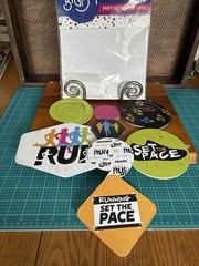 Big Dot of Happiness Party Decorations “Running~Set The Pace”~Set Of 40 Pcs. NEW