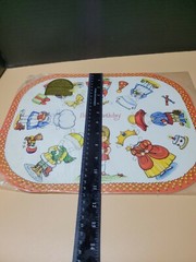 1975 Joan Walsh Anglund Hallmark game Place Mats Paper Pocket Dolls Birthday VTG