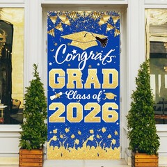 2026 Graduation Party Decorations – Blue Gold Congrats Grad Class of 2026 Ban…