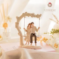 Romantic Couple Figurine In Love Statue Anniversary Wedding Engagement Gift