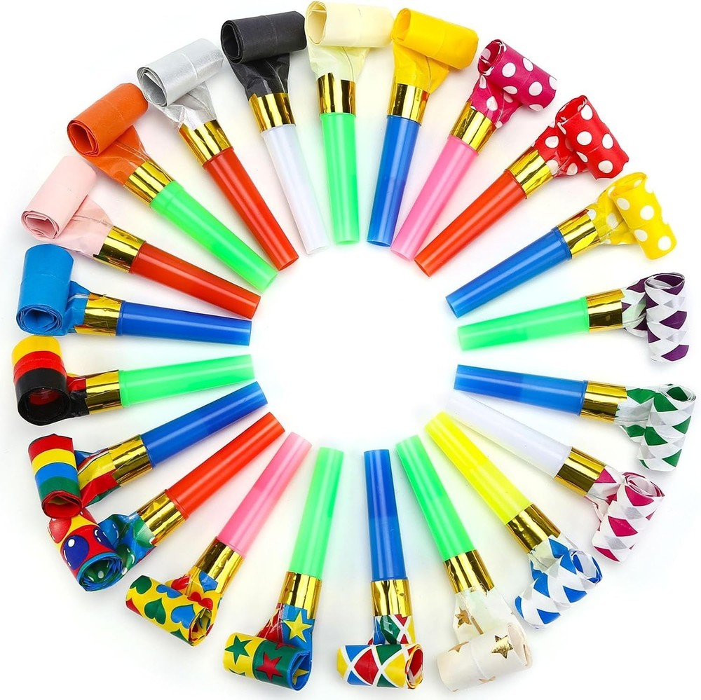 Dynamic 100 Pc Party Blower Set – Perfect for Birthdays, Graduations & More!