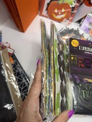 Halloween Party Decor Lot Pumpkins Witch Yard Luminaries Treat Bags Tattoos Saw
