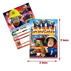 Fireman Sam Birthday Party Decor Supplies Balloons Banner Cake Toppers Kids