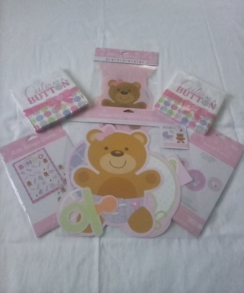 Baby Shower Decorations Bundle Pink color by Creative Converting NEW