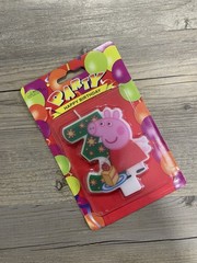 3rd Birthday Peppa Pig Cake Candle – Kids Party Decorations – Fast Shipping!