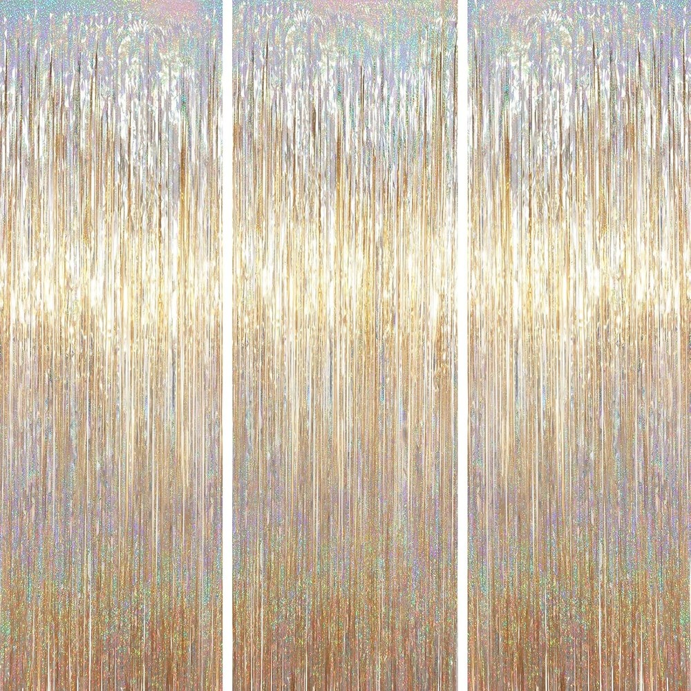 3 Pack 3.3 x 6.6 ft Champagne Foil 39.4″W x 78.7″L (Pack of 3),