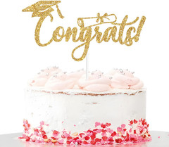 Congrats Cake Topper, Congrats Grad/Class of 2026, Graduation Themed Party Decor