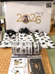 Michaels Class of 2026 Graduation Party Supplies in White, Gold & Black