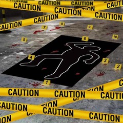 16 Pieces Halloween Crime Scene Decorations Kit Murder Mystery Dinner Party G…