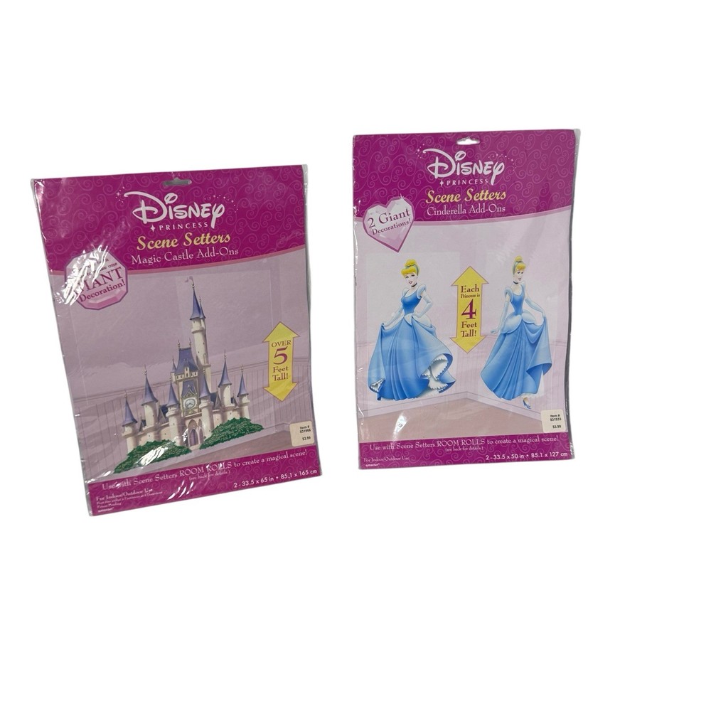 Disney Princess Cinderella & Castle Scene Setters Party Supply Wall Decorations