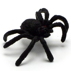 5Pcs Flexible Plastic Simulation Spiders Black Joke Prank Toy Halloween Gifts;Q6
