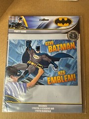 Batman Party Supplies by Design-ware Candles, Button, Party Game & Decoration