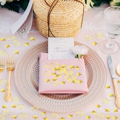 Confetti Star Glitter Table Scatter Metallic Birthday Wedding 2 Size Gold