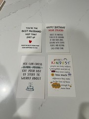 Funny Cards Pack of 20 and envelopes