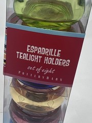 NEW Pottery Barn Espadrille Collection Tealight Candle Holders Votives VINTAGE