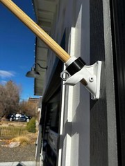 Veteran-Designed Flag Pole Clip | 3D Printed Universal Flagpole Accessory Black