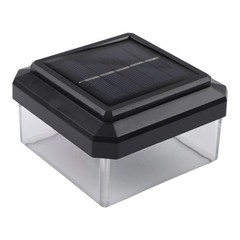 Outdoor Solar Fence Light LED Warm White Light for Various Fence Post Sizes