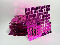 24PCS Hot Pink Shimmer Wall Backdrop Panels 4x6FT Party Decoration Set