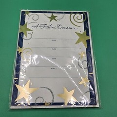 Party Express From Hallmark Glitter Invitations & Envelopes Star Christmas Cards