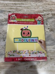 COCOMELON BIRTHDAY DIY CAKE TOPPER SET WITH 80 STICKERS NEW SEALED