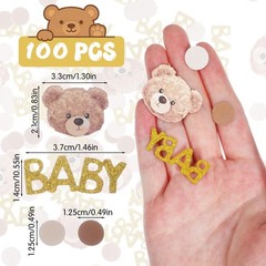 We Can Bearly Wait Baby Shower Neutral Gender Reveal Table Confetti 200 PCS