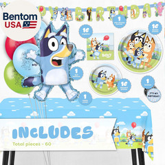 Bluey Birthday Decorations | Bluey Party Decorations | Serves 16 | Officially Li