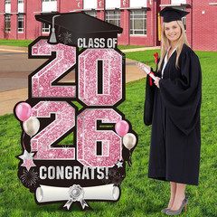 2026 Extra Large 47.2 Inch Graduation Yard Sign Congrats Grad Lawn Decor Class o