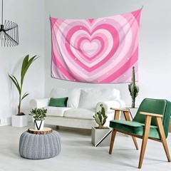 Photo Backdrop Background Banner 8 x 6ft Love Hearts Tapestry Wall Art