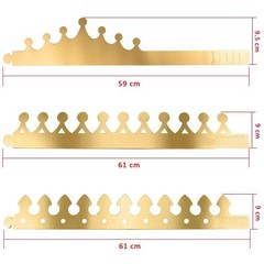 Crowning Moments Fun & Stylish Pack of 27 Gold Foil For Party Hats Await You