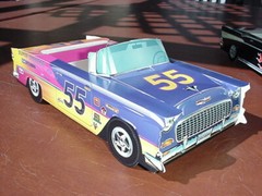 7 Assorted Chevy Cardboard Classic Cars Kids Food Box Trays Party Planner Favor