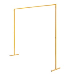 Metal Pergola Arbor Yellow Wedding Arch Assemble Freely Lightweight Wide Wedding